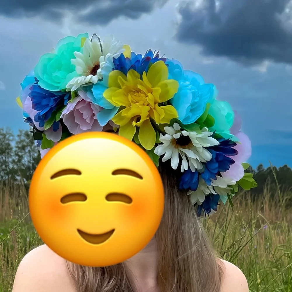 Floral flower crown